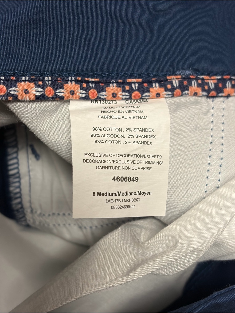 NWT Lee Women's Blue Cropped Ankle Pants - Picture 7 of 10